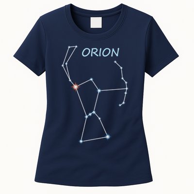 Orion Constellation Space Solar System Stars Astronomy Womens T-Shirt