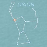 Orion Constellation Space Solar System Stars Astronomy Sueded Cloud Jersey T-Shirt