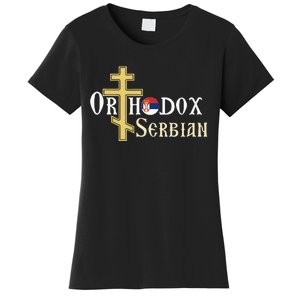 Orthodox Cross Symbol Serbian Christian Women's T-Shirt