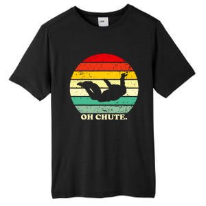 Oh Chute | Skydiving Skydive Sky Diving Skydiver Tall Fusion ChromaSoft Performance T-Shirt