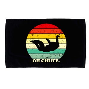 Oh Chute | Skydiving Skydive Sky Diving Skydiver Microfiber Hand Towel