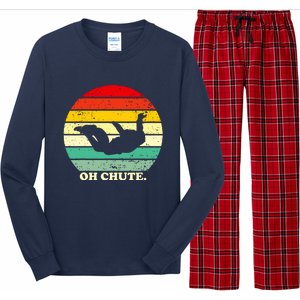 Oh Chute | Skydiving Skydive Sky Diving Skydiver Long Sleeve Pajama Set