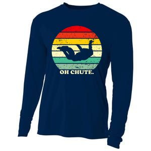 Oh Chute | Skydiving Skydive Sky Diving Skydiver Cooling Performance Long Sleeve Crew