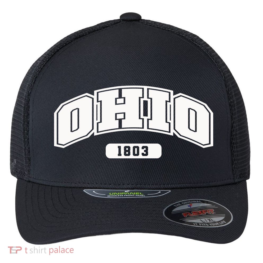Ohio Collegiate Style 1803 Flexfit Unipanel Trucker Cap