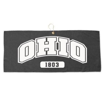 Ohio Collegiate Style 1803 Large Microfiber Waffle Golf Towel