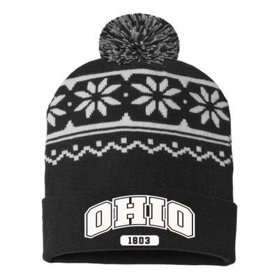 Ohio Collegiate Style 1803 USA-Made Snowflake Beanie