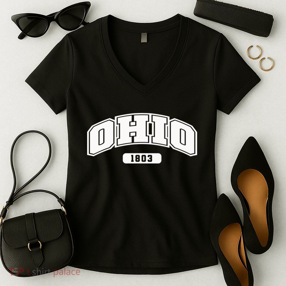 Ohio Collegiate Style 1803 Women's V-Neck T-Shirt