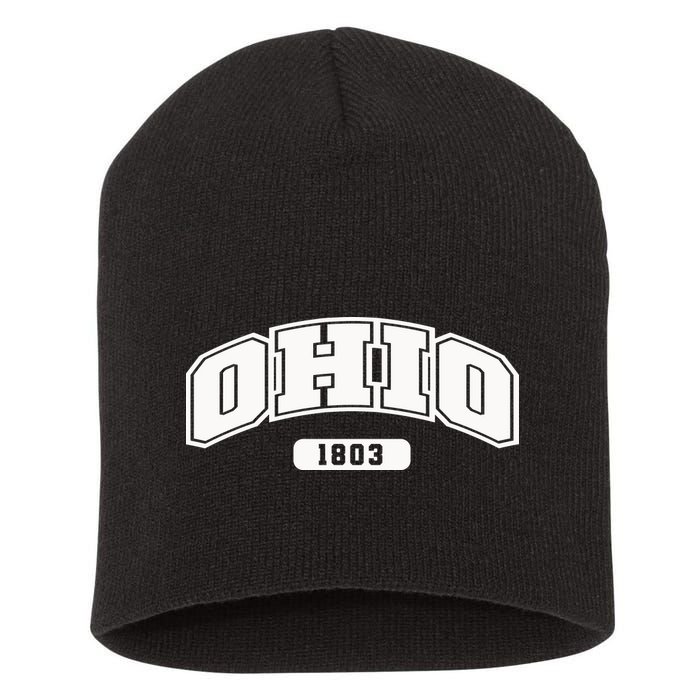 Ohio Collegiate Style 1803 Short Acrylic Beanie