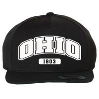 Ohio Collegiate Style 1803 Wool Snapback Cap