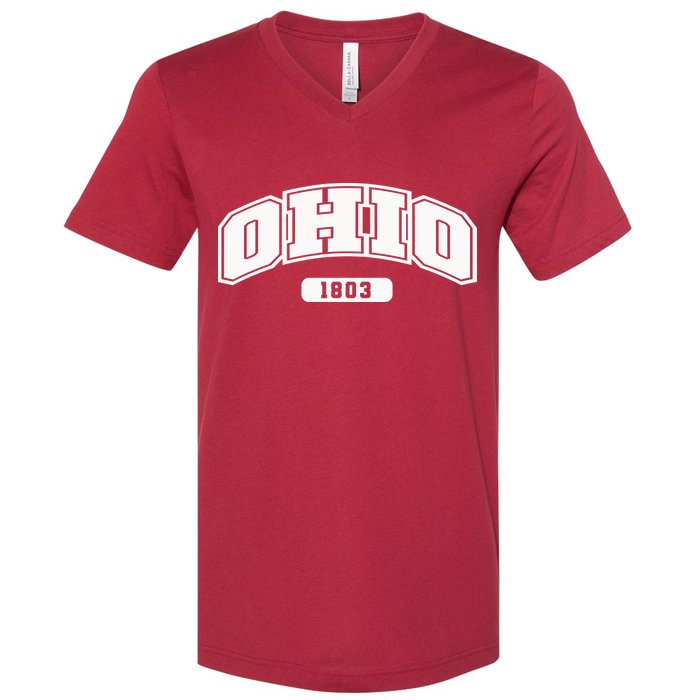 Ohio Collegiate Style 1803 V-Neck T-Shirt
