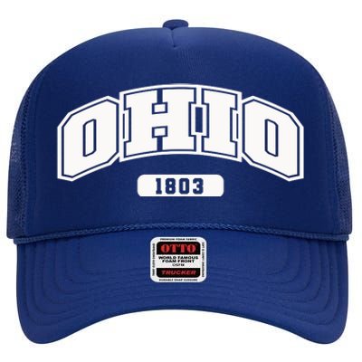 Ohio Collegiate Style 1803 High Crown Mesh Back Trucker Hat