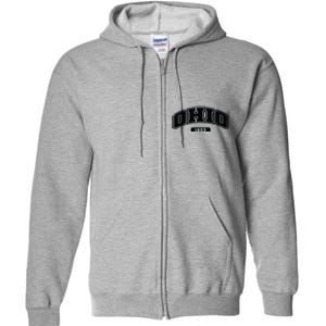 Ohio Collegiate Style 1803 Full Zip Hoodie