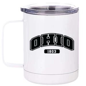 Ohio Collegiate Style 1803 12 oz Stainless Steel Tumbler Cup