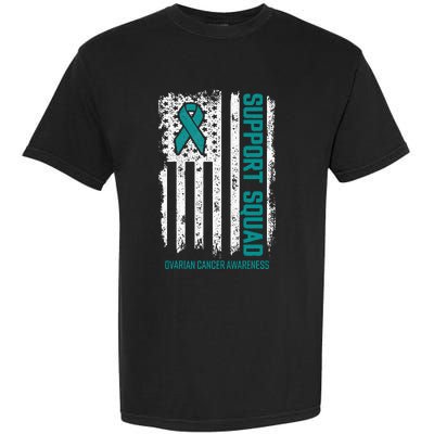 Ovarian Cancer Support Squad Ovarian Cancer Awareness Garment-Dyed Heavyweight T-Shirt