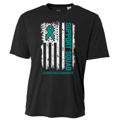 Ovarian Cancer Support Squad Ovarian Cancer Awareness Cooling Performance Crew T-Shirt