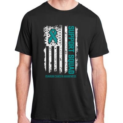 Ovarian Cancer Support Squad Ovarian Cancer Awareness Adult ChromaSoft Performance T-Shirt