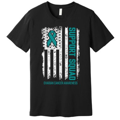 Ovarian Cancer Support Squad Ovarian Cancer Awareness Premium T-Shirt