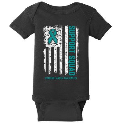 Ovarian Cancer Support Squad Ovarian Cancer Awareness Baby Bodysuit