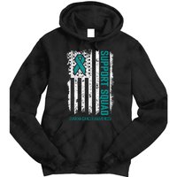 Ovarian Cancer Support Squad Ovarian Cancer Awareness Tie Dye Hoodie