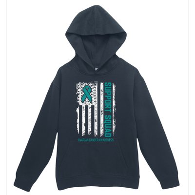 Ovarian Cancer Support Squad Ovarian Cancer Awareness Urban Pullover Hoodie