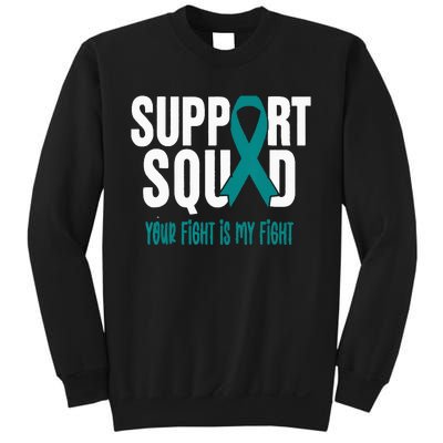 Ovarian Cancer Support Squad Ovarian Cancer Awareness Sweatshirt