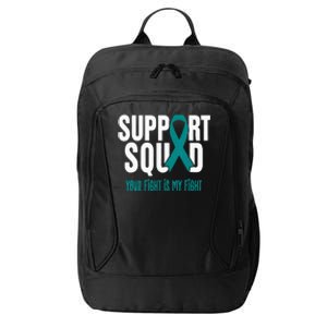 Ovarian Cancer Support Squad Ovarian Cancer Awareness City Backpack