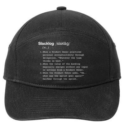 Office Comedy Scrum Master Agile 7-Panel Snapback Hat