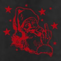 Offensive Christmas Santa Claus Middle Finger Humor 11oz C Handle Ceramic Mug
