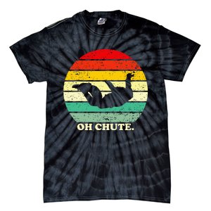 Oh Chute Skydiving Skydive Sky Diving Skydiver Tie-Dye T-Shirt