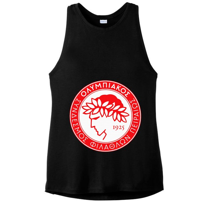 Olympiacos Club Supporter Fan Greece Greek Ladies PosiCharge Tri-Blend Wicking Tank