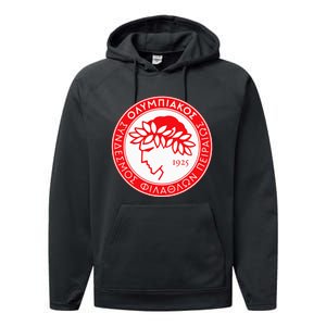 Olympiacos Club Supporter Fan Greece Greek Performance Fleece Hoodie