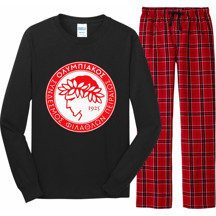 Olympiacos Club Supporter Fan Greece Greek Long Sleeve Pajama Set