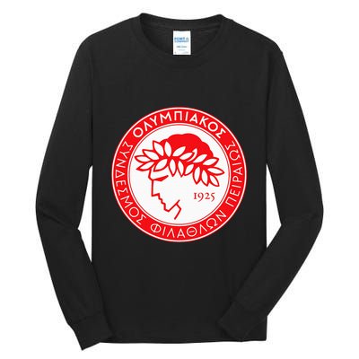 Olympiacos Club Supporter Fan Greece Greek Tall Long Sleeve T-Shirt