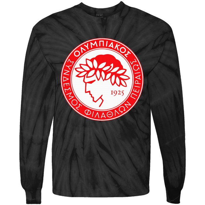 Olympiacos Club Supporter Fan Greece Greek Tie-Dye Long Sleeve Shirt