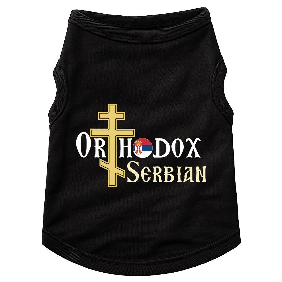 Orthodox Cross Symbol Serbian Christian Doggie Tank
