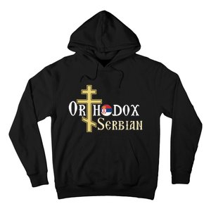 Orthodox Cross Symbol Serbian Christian Hoodie