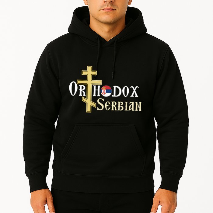 Orthodox Cross Symbol Serbian Christian Hoodie