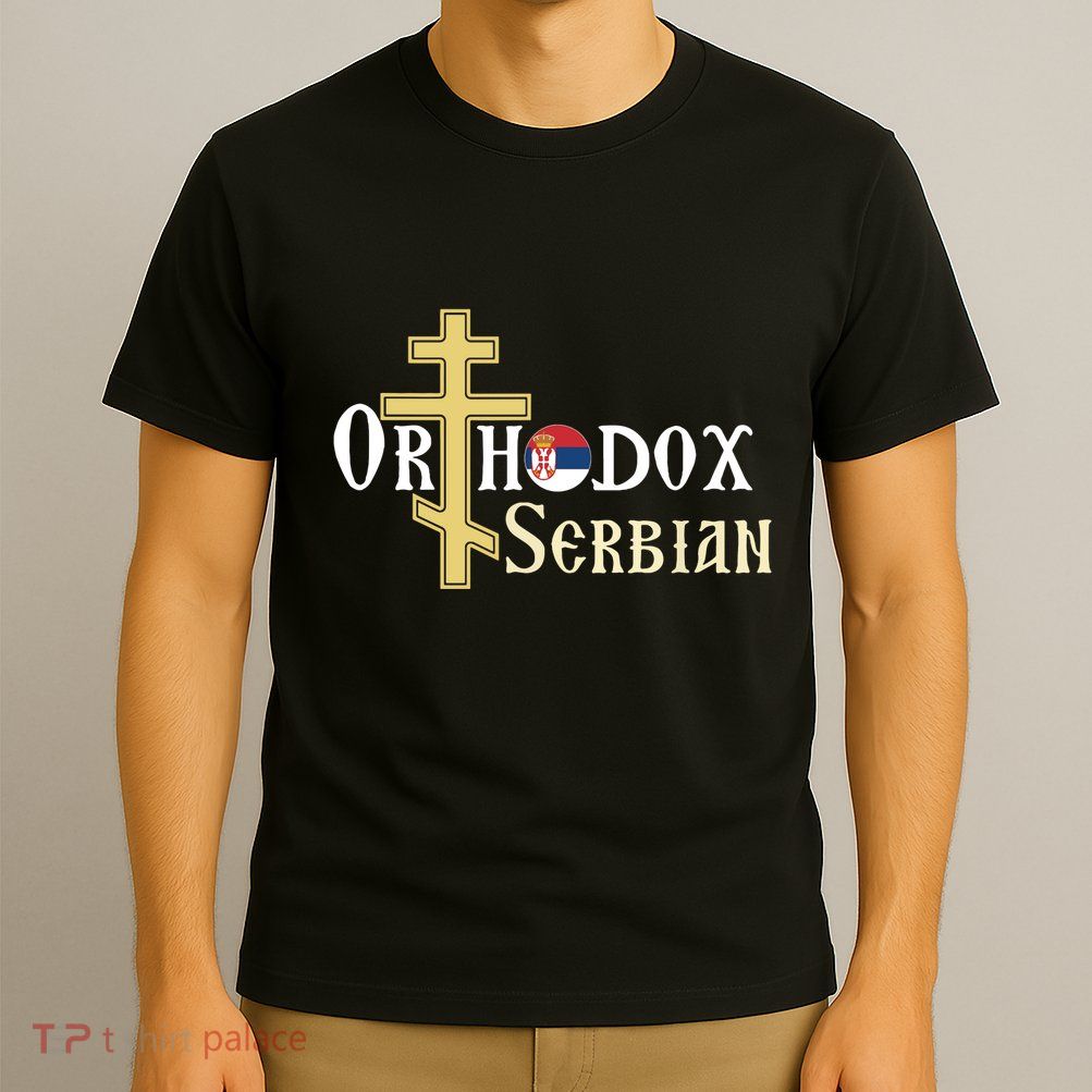 Orthodox Cross Symbol Serbian Christian T-Shirt