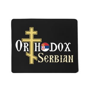 Orthodox Cross Symbol Serbian Christian Mousepad