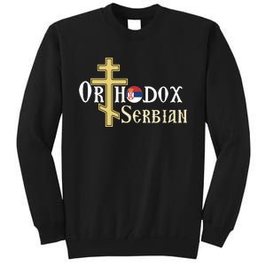 Orthodox Cross Symbol Serbian Christian Tall Sweatshirt