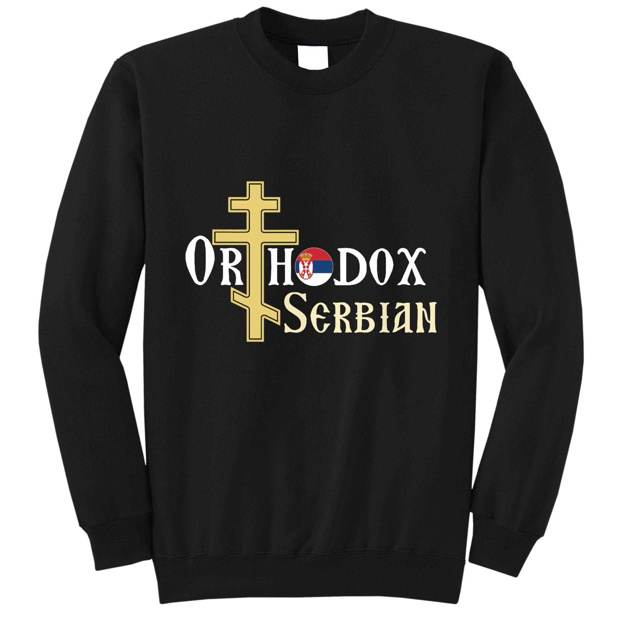 Orthodox Cross Symbol Serbian Christian Tall Sweatshirt
