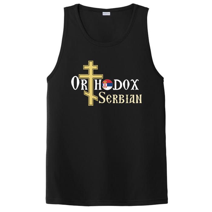 Orthodox Cross Symbol Serbian Christian PosiCharge Competitor Tank