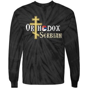 Orthodox Cross Symbol Serbian Christian Tie-Dye Long Sleeve Shirt