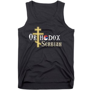 Orthodox Cross Symbol Serbian Christian Tank Top