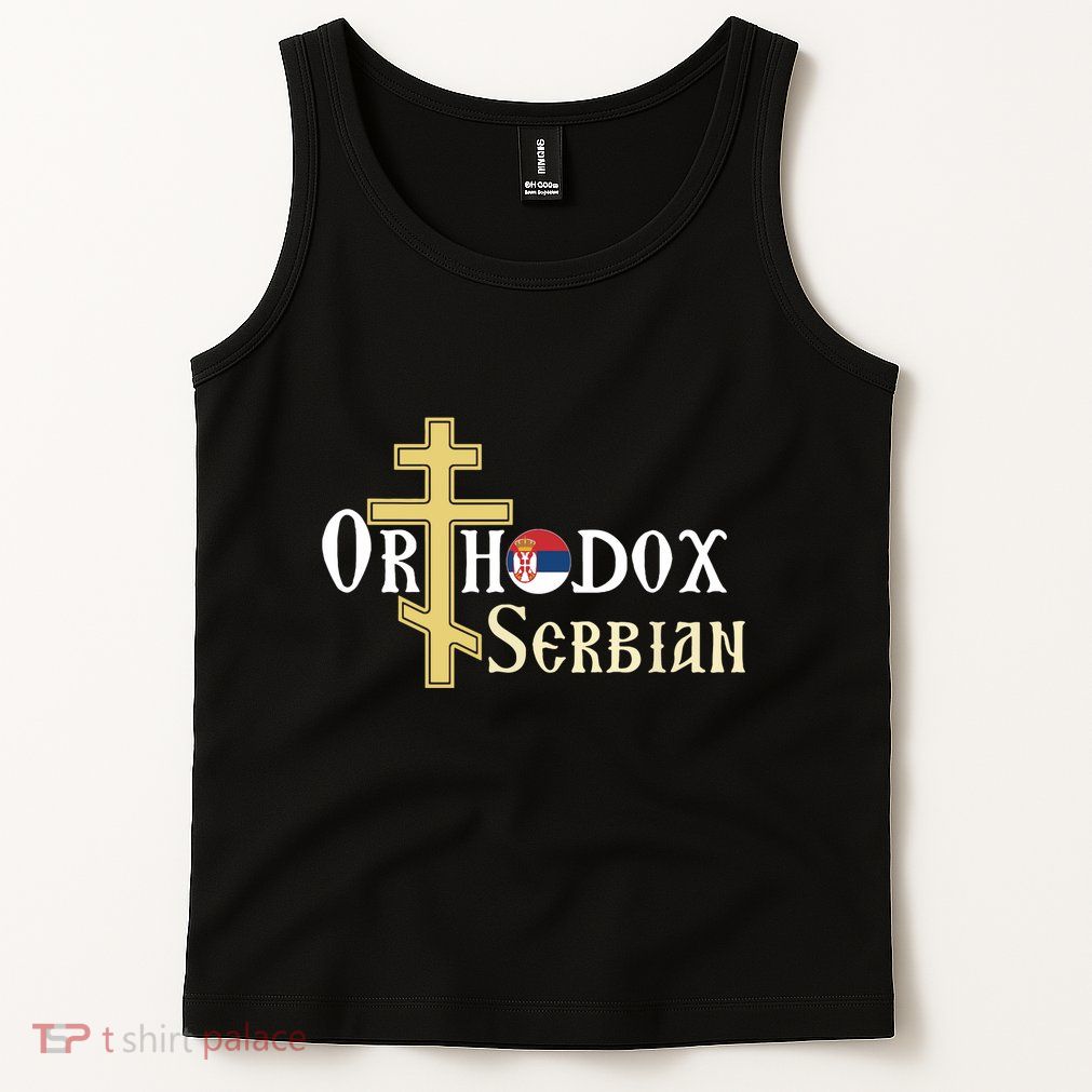 Orthodox Cross Symbol Serbian Christian Tank Top