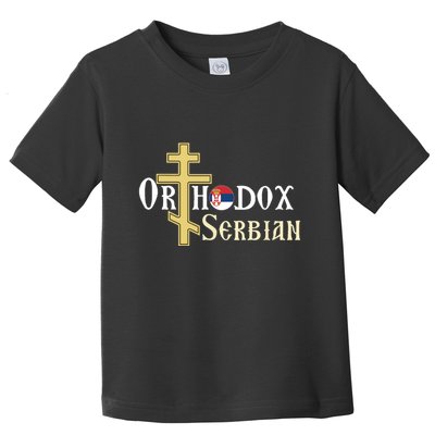 Orthodox Cross Symbol Serbian Christian Toddler T-Shirt