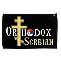 Orthodox Cross Symbol Serbian Christian Grommeted Golf Towel