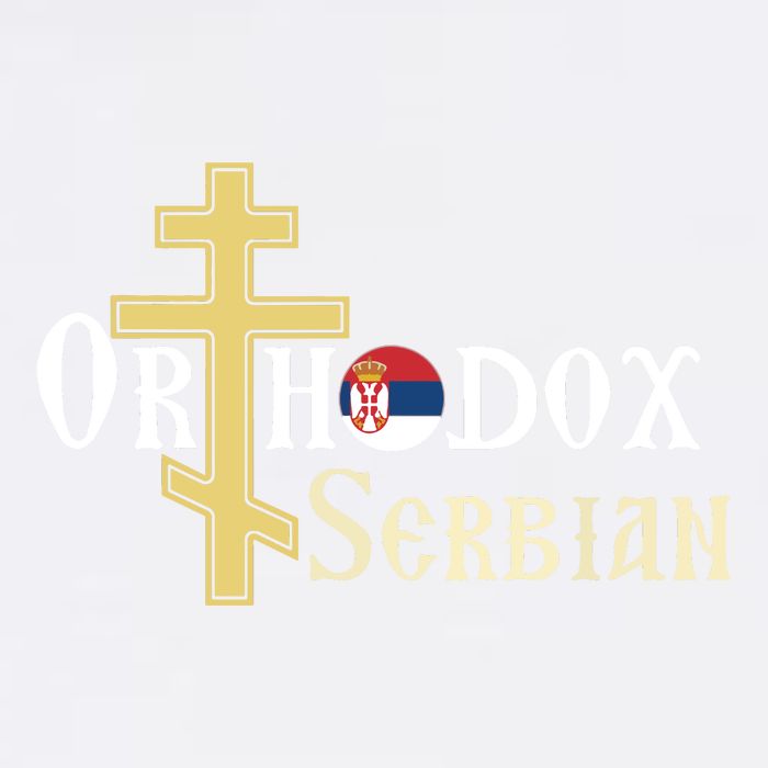 Orthodox Cross Symbol Serbian Christian Garment-Dyed Sweatshirt