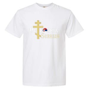 Orthodox Cross Symbol Serbian Christian Garment-Dyed Heavyweight T-Shirt