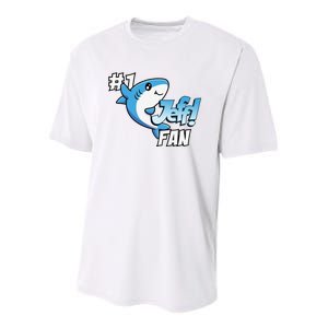 One Cozy Shark Gift Funny Youth Performance Sprint T-Shirt